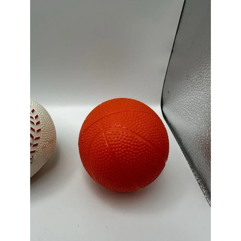 Little Tikes & MLB Play Ball Toy Balls Lot of 3 Baseball Basketball Kids